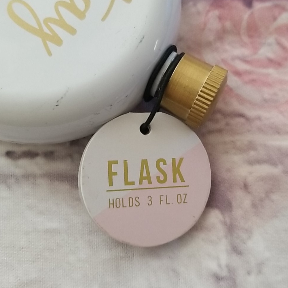 White Mini Flask - Picture 3 of 4